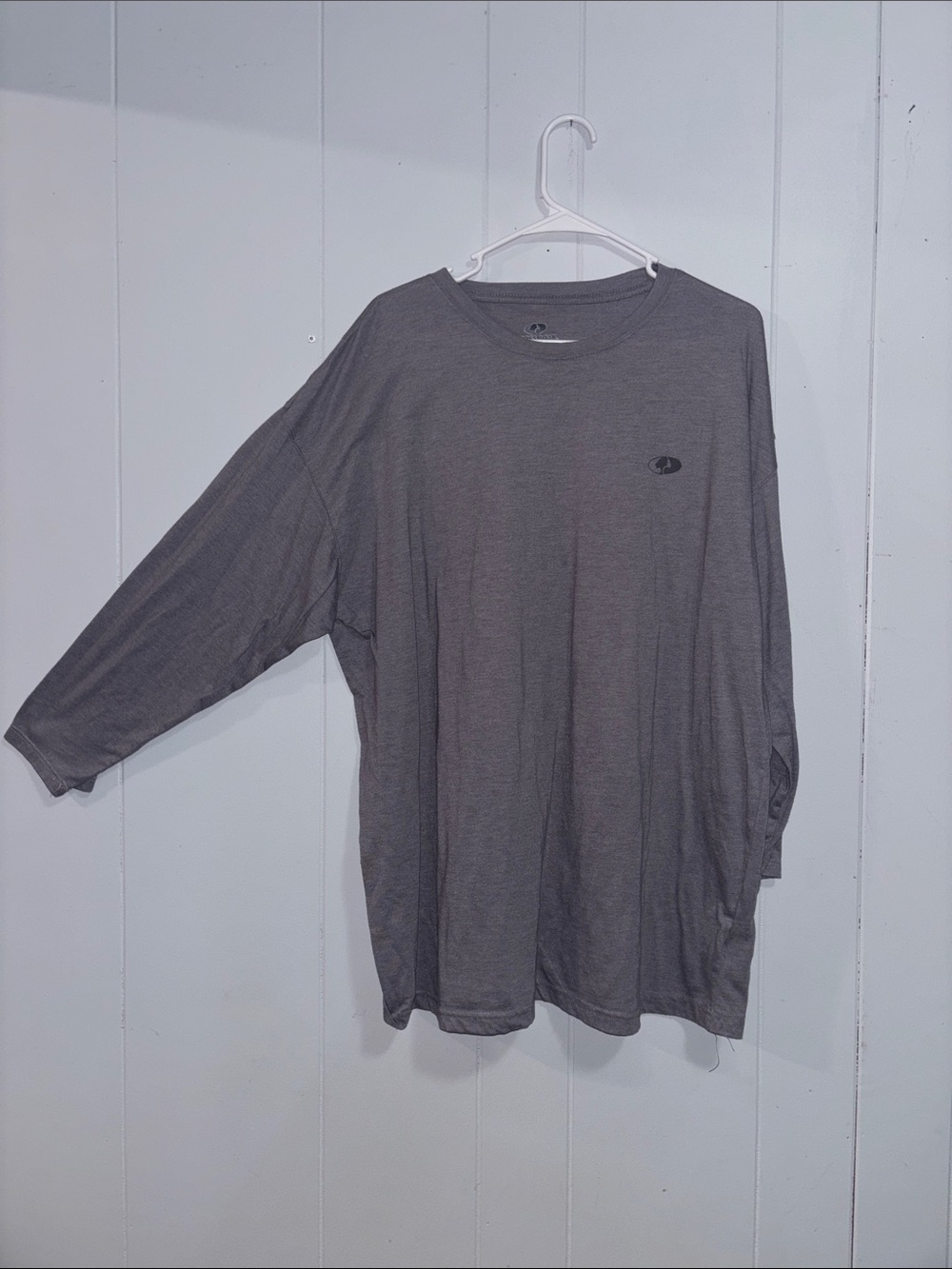 Champion Men's Long Sleeve Crewneck Shirt - Gray